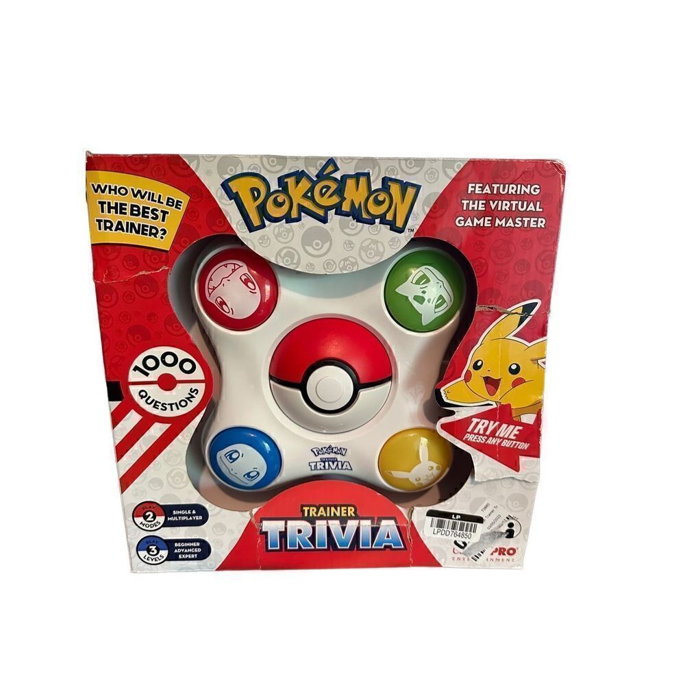 Pokemon Trainer Trivia Toy The Virtual Game Master 2 Modes Single & Multiplayer